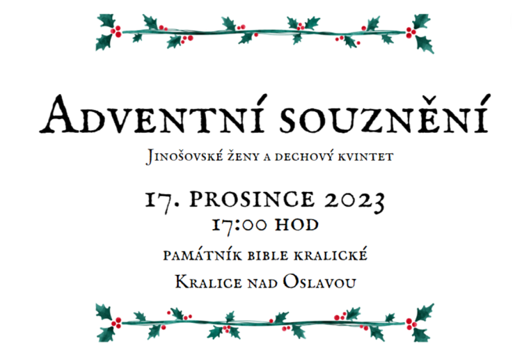 Koncert "Adventní souznění" - 17. 12. 2023