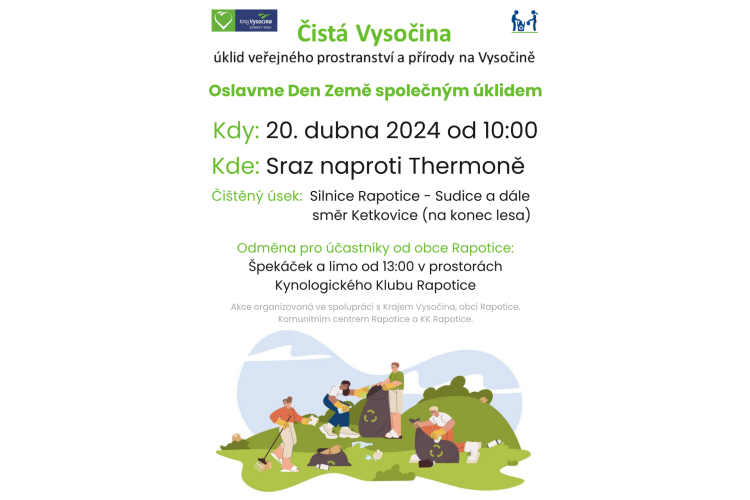 Čistá Vysočina - 20. 4. 2024 od 10:00