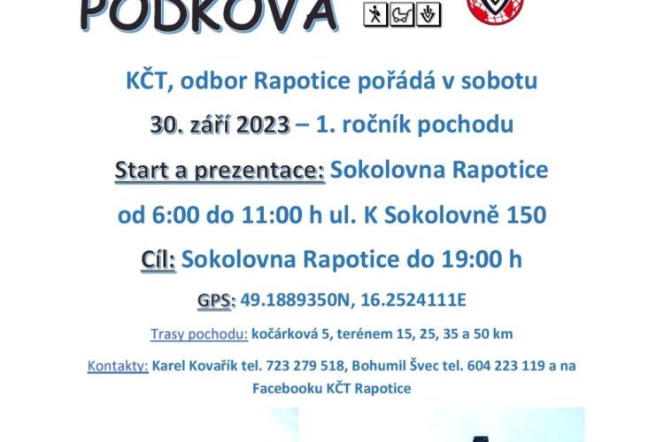 1. ročník pochodu - RÁPOTOVA   PODKOVA